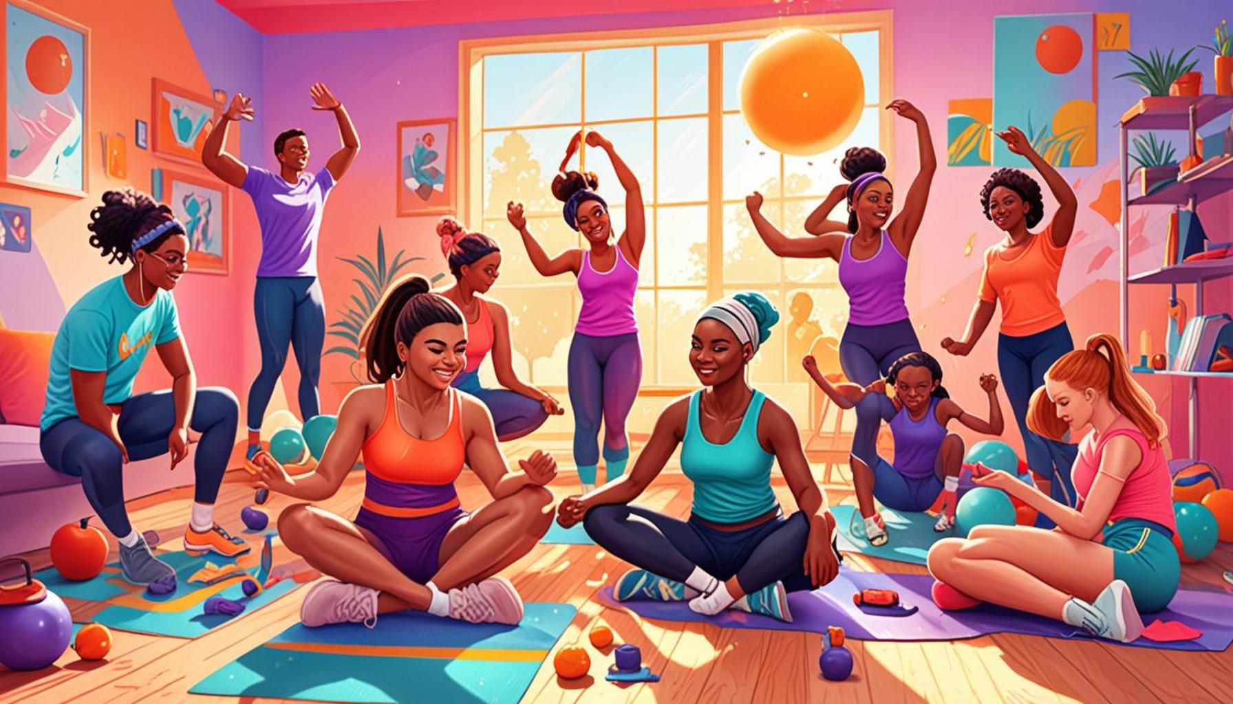 The role of support communities in adherence to exercise routines